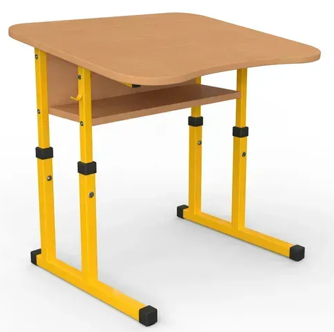 Стіл учнівський одномісний з нахилом №3-6 /600х500 МФ Вересень